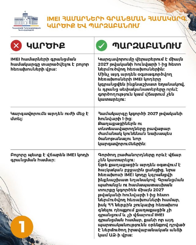 Регистрация IMEI-номеров в Армении: что изменится для жителей Арабкира?