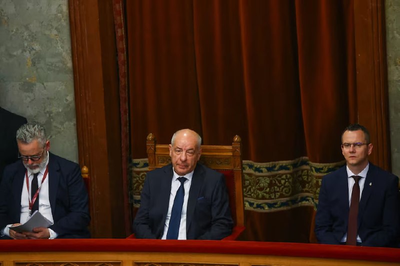 Здание парламента Венгрии в Будапеште, где приняли поправку об отстранении президента