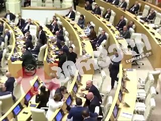 Драка в парламенте Грузии: выступление премьера Кобахидзе переросло в потасовку — что известно в Ереване
